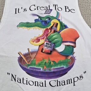 VTG 96 Bud Light Florida Gators Football National Champs Tank Top‎ XL - Altered